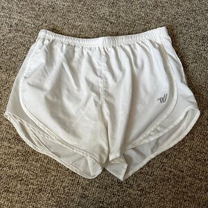 Varsity White Athletic Shorts Size Small